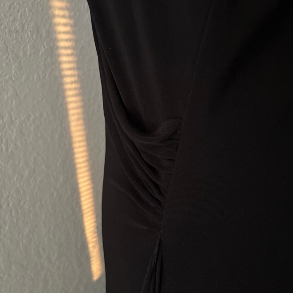 ONYX NITE Floor Length Evening Dress Blk Sz 12 Racy Sexy Party Date Night Dance - Picture 4 of 9